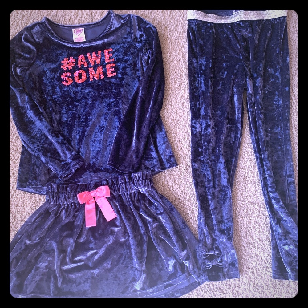 Blue Crushed Velour #AWESOME outfit